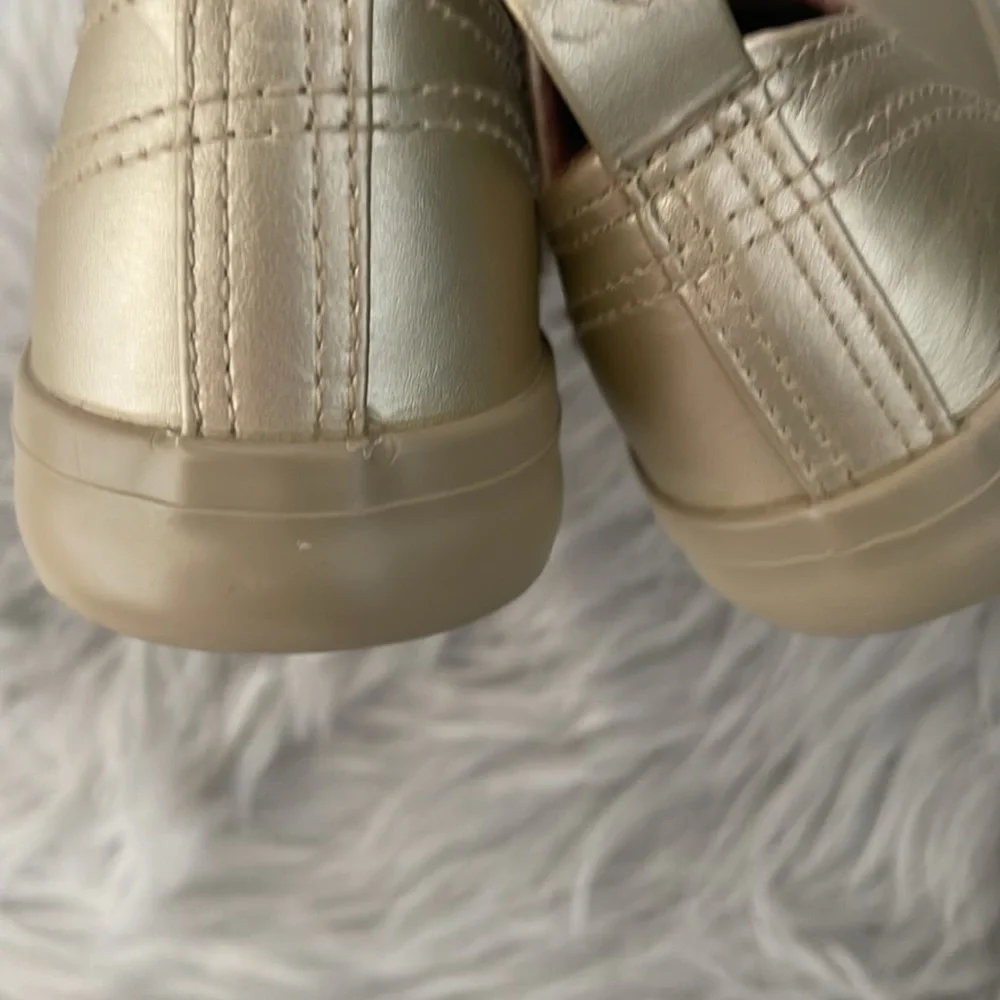 KIX Faux Leather Metallic Gold Sneakers by Twisted Sz Women Size 7